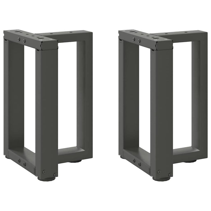 Coffee Table Legs T-Shaped 2 pcs Anthracite 28x25x(42-43) cm Steel