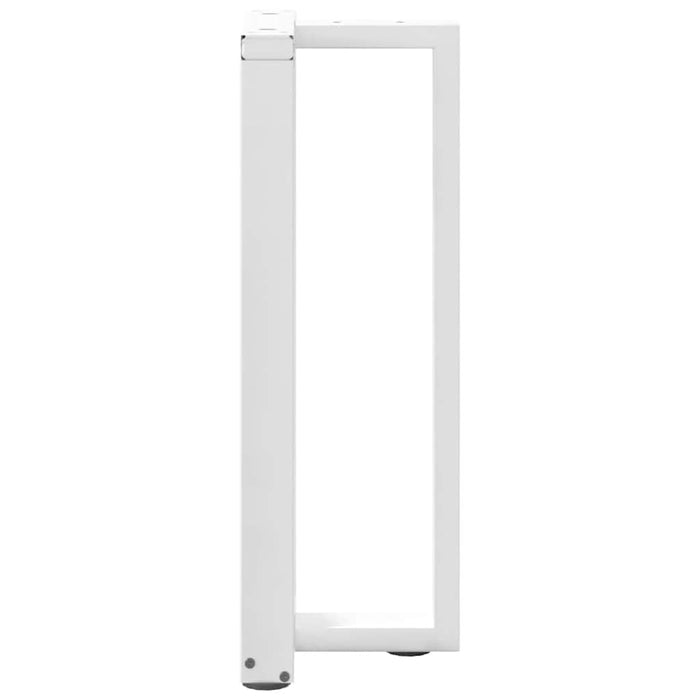 Console Table Legs T-Shaped 2 pcs White 25x28x(72-73) cm Steel