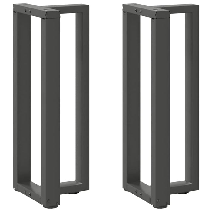 Console Table Legs T-Shaped 2 pcs Anthracite 38x25x(72-73) cm Steel