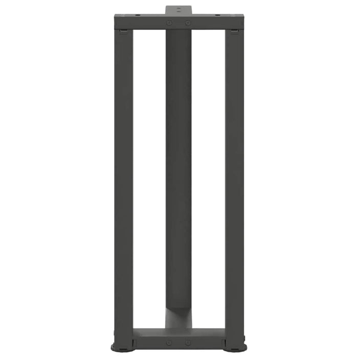 Console Table Legs T-Shaped 2 pcs Anthracite 38x25x(72-73) cm Steel