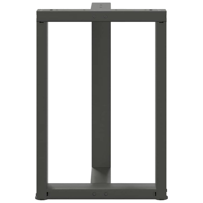 Picioare pentru masă în formă de T 2 buc Antracit 50x35x(72-73) cm Oțel