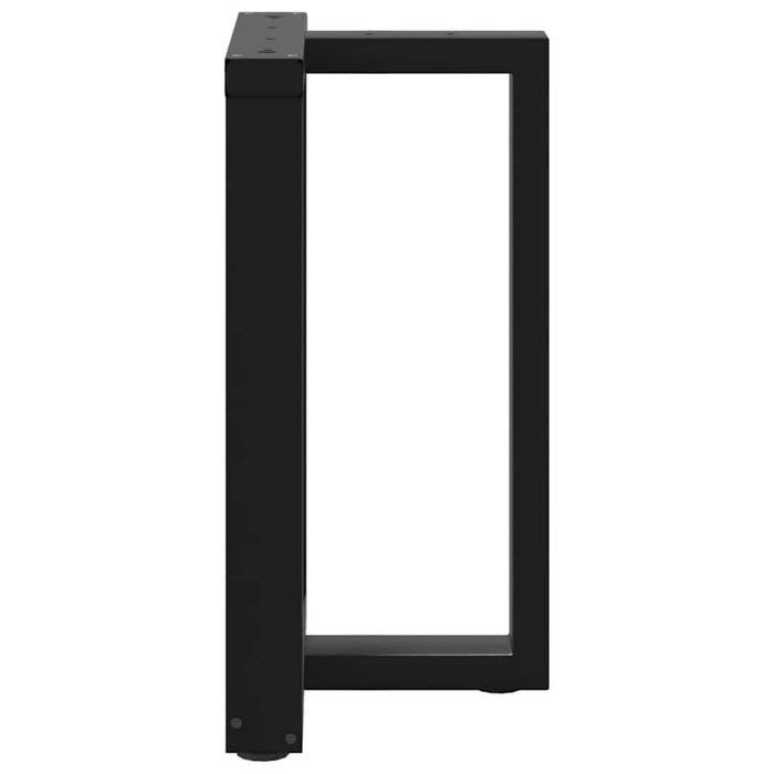 Picioare de masă în formă de T 2 buc Negru 60x35x(72-73) cm Oțel