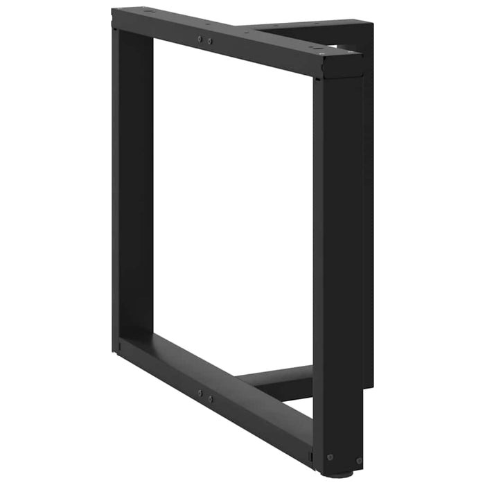 Picioare pentru masă în formă de T 2 buc Negru 100x35x(72-73) cm Oțel