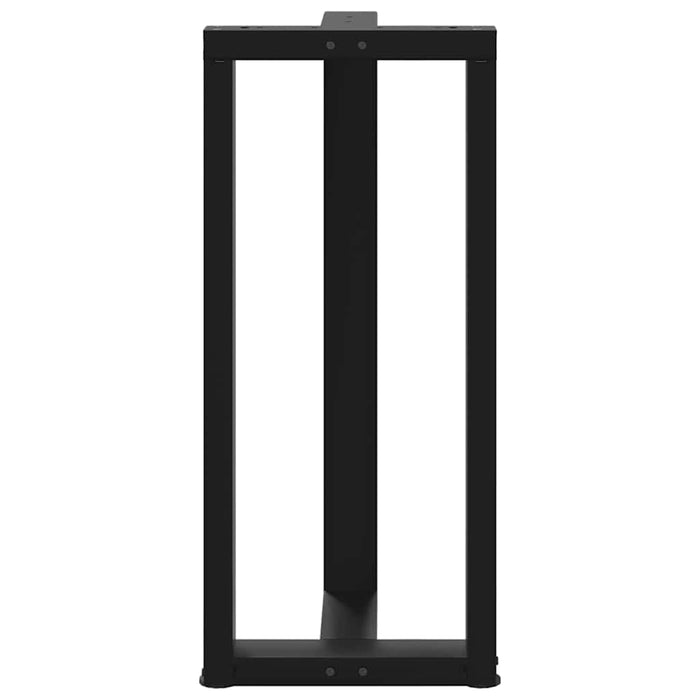 Picioare mese de bar în formă de T 2 buc Negru 40x35x(90-91) cm Oțel