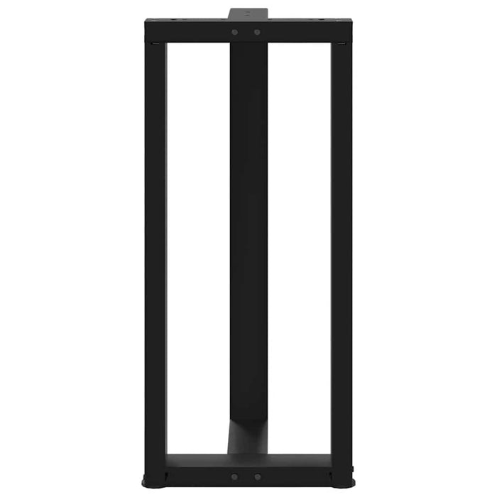 Bar Table Legs T-Shaped 2 pcs Black 50x35x(90-91) cm Steel