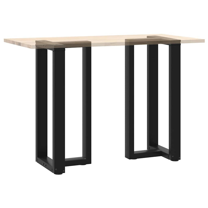 Bar Table Legs T-Shaped 2 pcs Black 50x35x(90-91) cm Steel