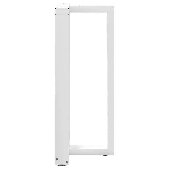 Picioare mese de bar în formă de T 2 buc Alb 50x35x(90-91) cm Oțel