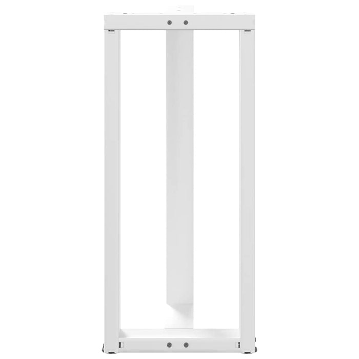 Picioare mese de bar în formă de T 2 buc Alb 50x35x(90-91) cm Oțel