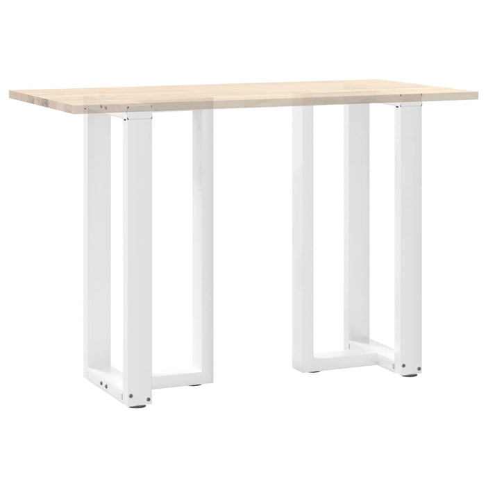 Picioare mese de bar în formă de T 2 buc Alb 50x35x(90-91) cm Oțel