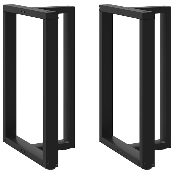 Picioare mese de bar în formă de T 2 buc Negru 60x35x(90-91) cm Oțel