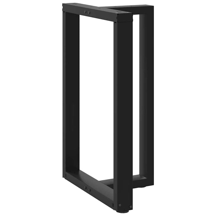 Picioare mese de bar în formă de T 2 buc Negru 60x35x(90-91) cm Oțel