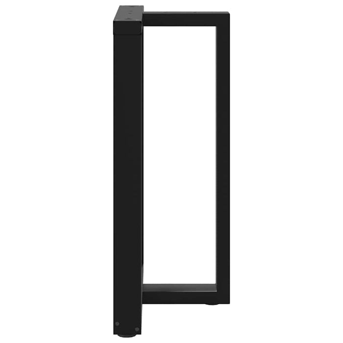 Picioare mese de bar în formă de T 2 buc Negru 60x35x(90-91) cm Oțel