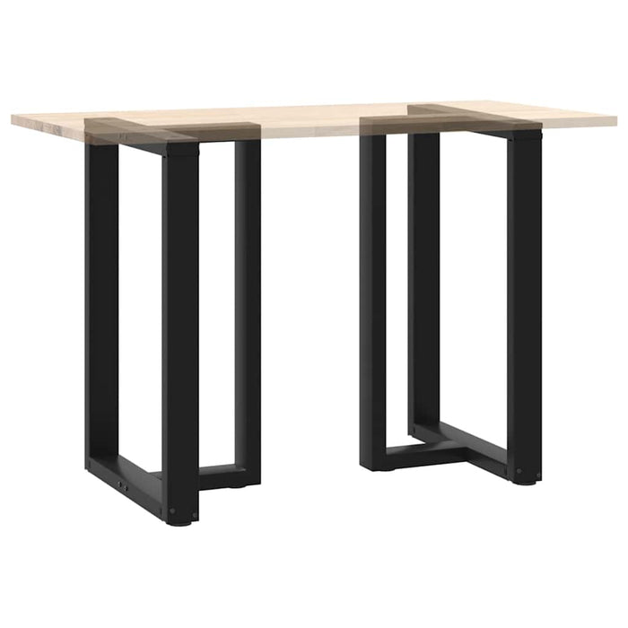 Picioare mese de bar în formă de T 2 buc Negru 60x35x(90-91) cm Oțel