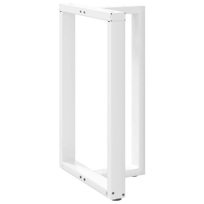 Picioare mese de bar în formă de T 2 buc Alb 60x35x(90-91) cm Oțel