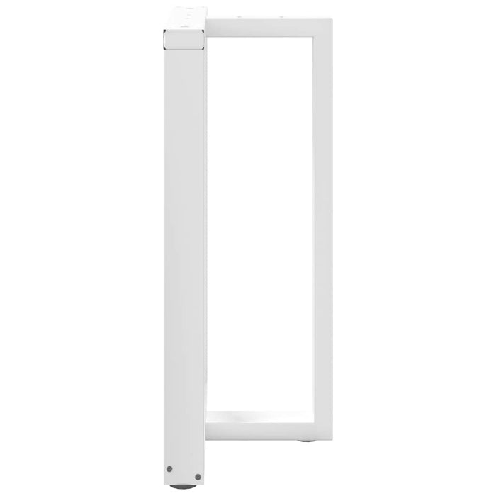 Picioare mese de bar în formă de T 2 buc Alb 60x35x(90-91) cm Oțel