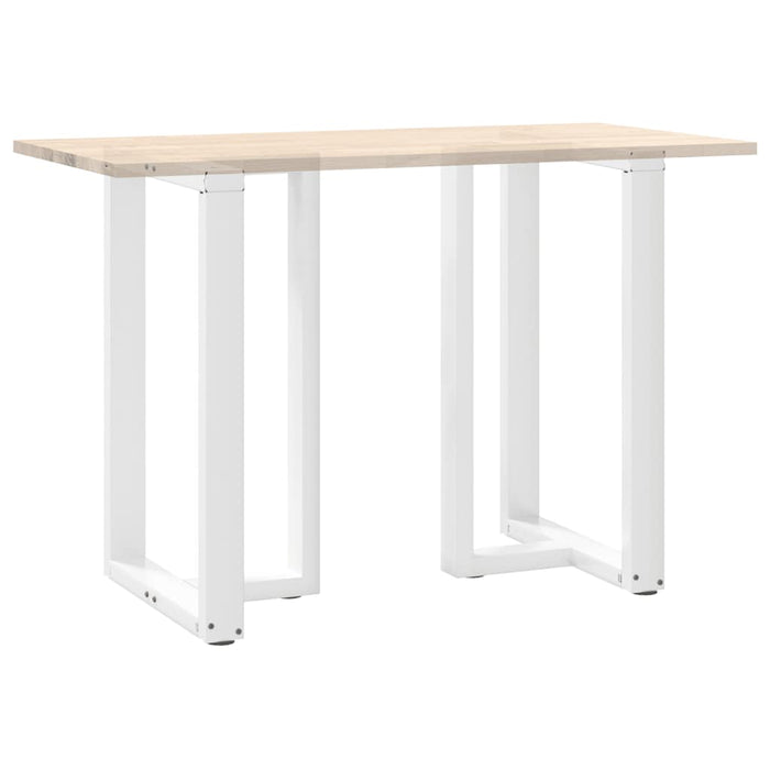 Picioare mese de bar în formă de T 2 buc Alb 60x35x(90-91) cm Oțel