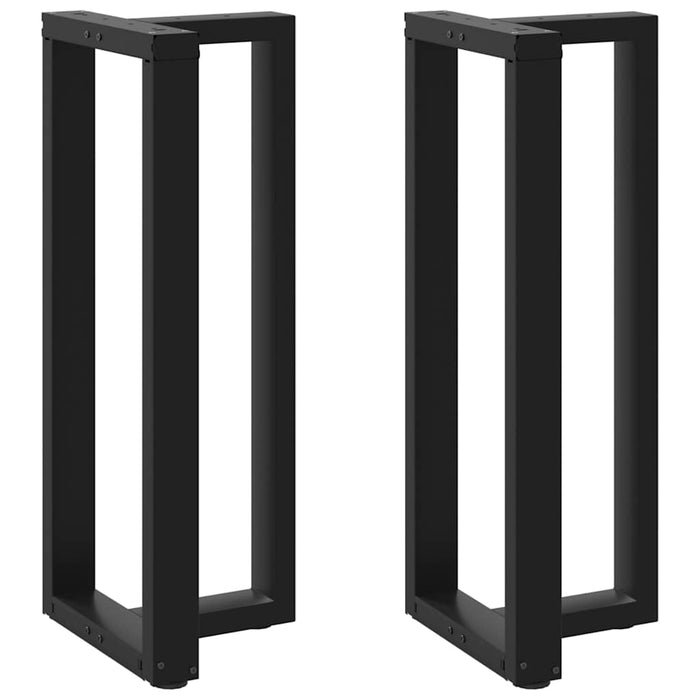 Picioare mese de bar în formă de T 2 buc Negru 40x35x(100-101) cm Oțel