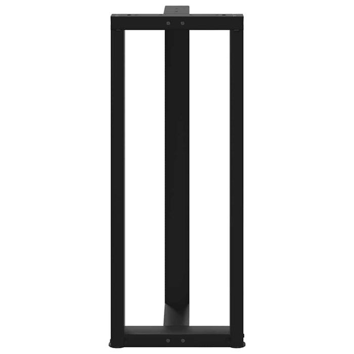 Picioare mese de bar în formă de T 2 buc Negru 40x35x(100-101) cm Oțel