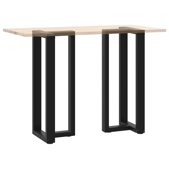 Picioare mese de bar în formă de T 2 buc Negru 40x35x(100-101) cm Oțel