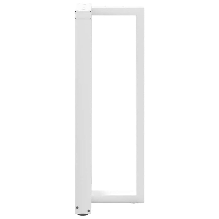 Picioare mese de bar în formă de T 2 buc Alb 50x35x(100-101) cm Oțel