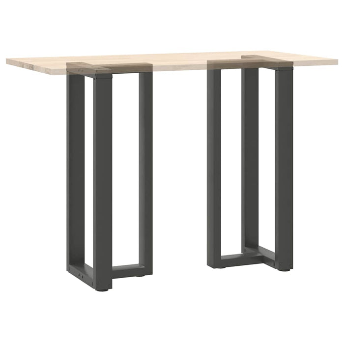 Bar Table Legs T-Shaped 2 pcs Anthracite 50x35x(100-101) cm Steel