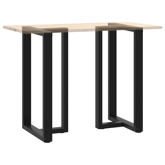 Bar Table Legs T-Shaped 2 pcs Black 60x35x(100-101) cm Steel