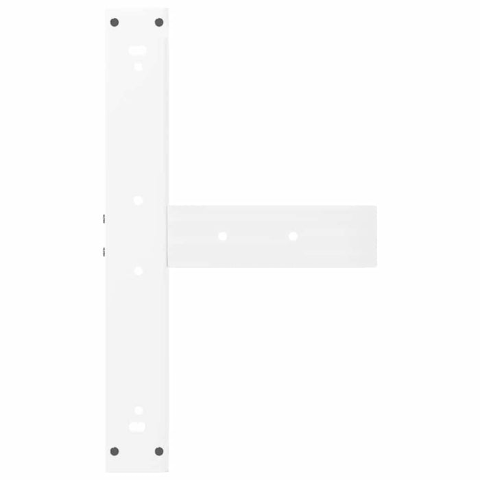 Bar Table Legs T-Shaped 2 pcs White 60x35x(100-101) cm Steel