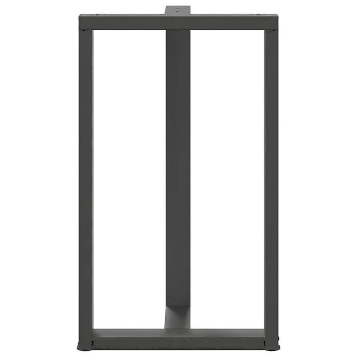 Picioare mese de bar în formă de T 2 buc Antracit 60x35x(100-101) cm Oțel