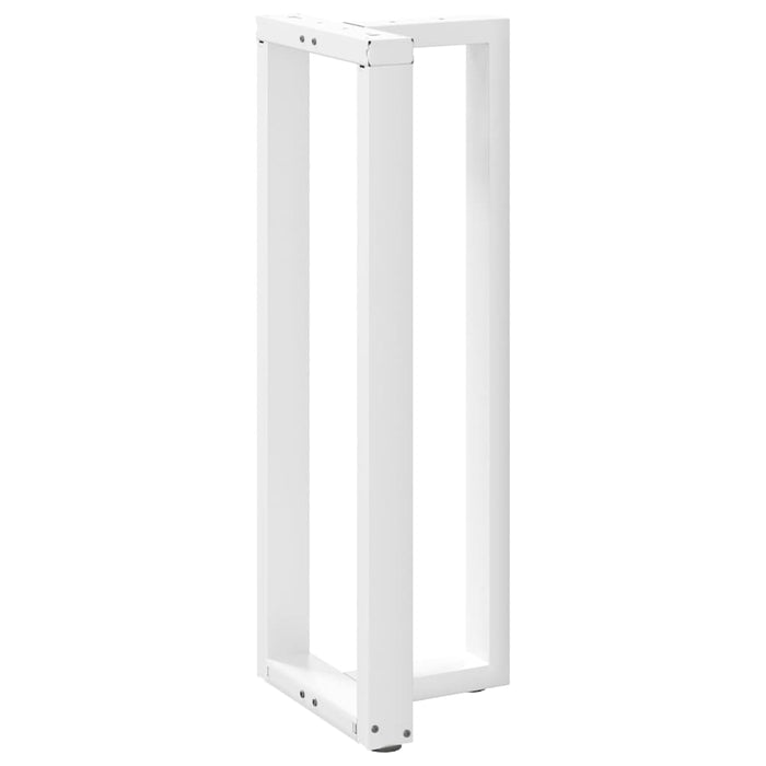 Picioare mese de bar în formă de T 2 buc Alb 40x35x(110-111) cm Oțel