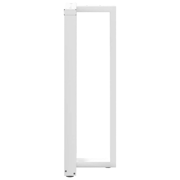 Picioare mese de bar în formă de T 2 buc Alb 40x35x(110-111) cm Oțel