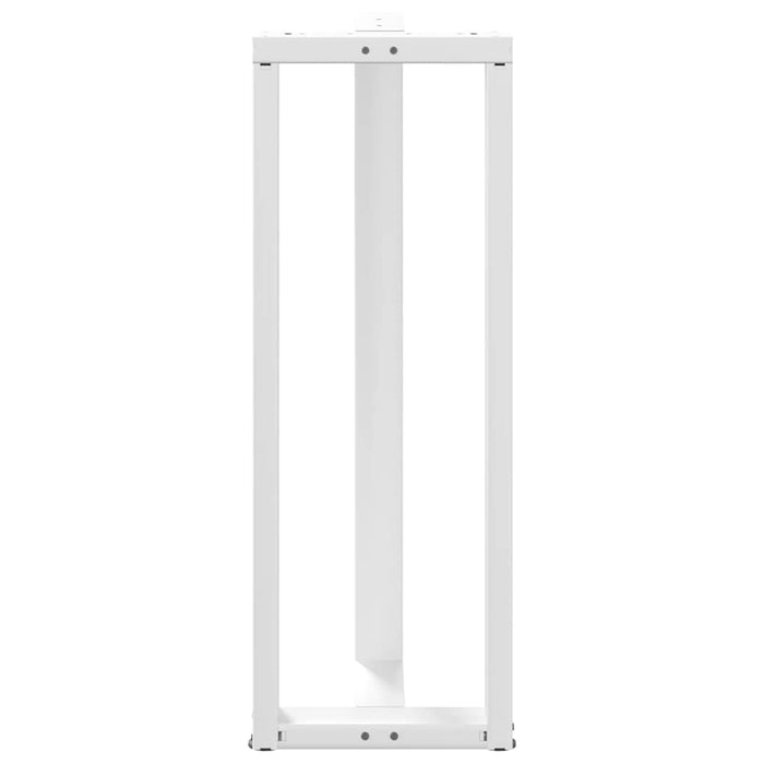 Picioare mese de bar în formă de T 2 buc Alb 40x35x(110-111) cm Oțel