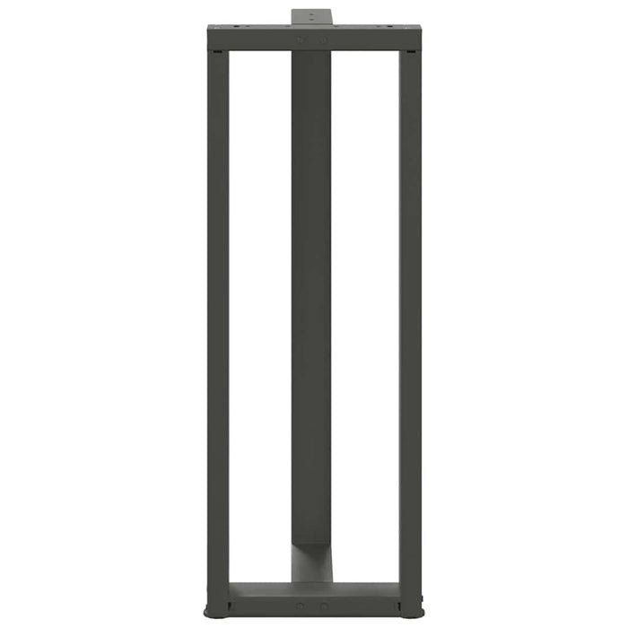 Picioare mese de bar în formă de T 2 buc Antracit 40x35x(110-111) cm Oțel