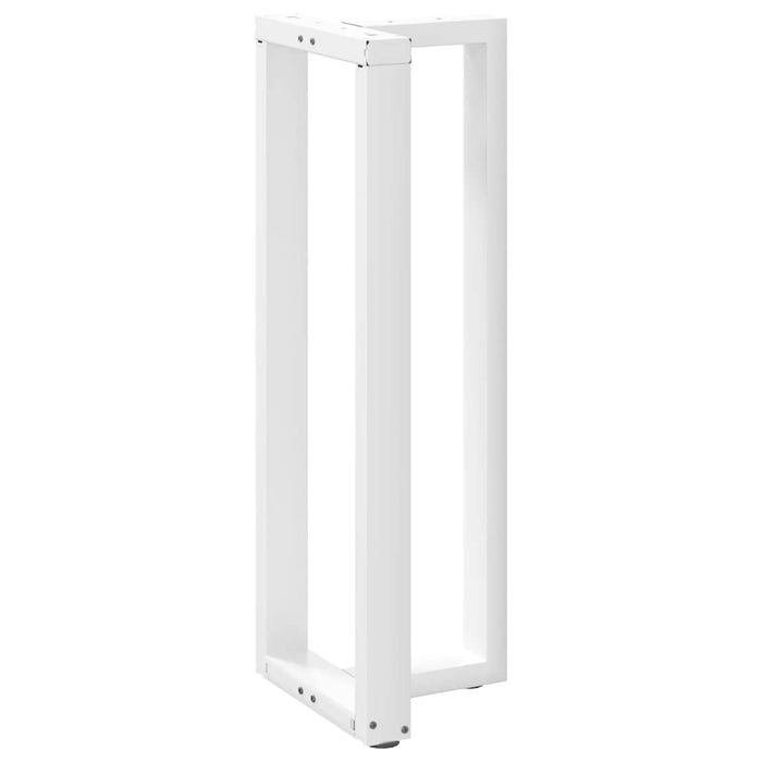 Picioare mese de bar în formă de T 2 buc Alb 50x35x(110-111) cm Oțel