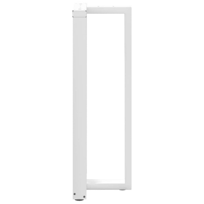 Picioare mese de bar în formă de T 2 buc Alb 50x35x(110-111) cm Oțel