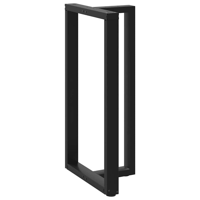 Picioare mese de bar în formă de T 2 buc Negru 60x35x(110-111) cm Oțel