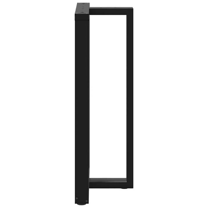 Picioare mese de bar în formă de T 2 buc Negru 60x35x(110-111) cm Oțel