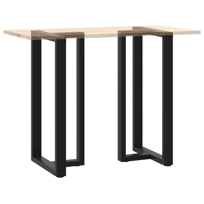 Picioare mese de bar în formă de T 2 buc Negru 60x35x(110-111) cm Oțel