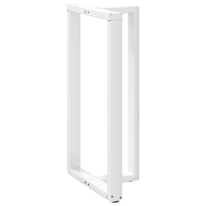 Picioare mese de bar în formă de T 2 buc Alb 60x35x(110-111) cm Oțel