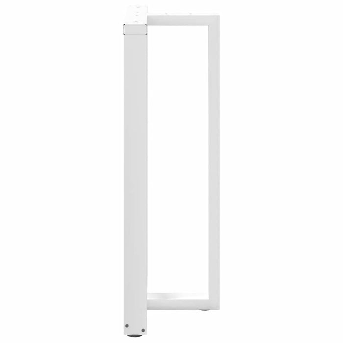 Picioare mese de bar în formă de T 2 buc Alb 60x35x(110-111) cm Oțel