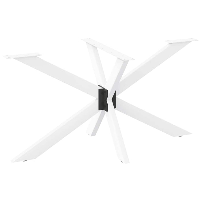 Dining Table Leg Spider Shape White 120x68x(72-73) cm Steel