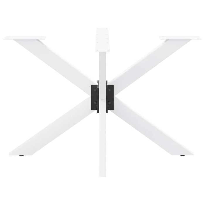 Dining Table Leg Spider Shape White 120x68x(72-73) cm Steel