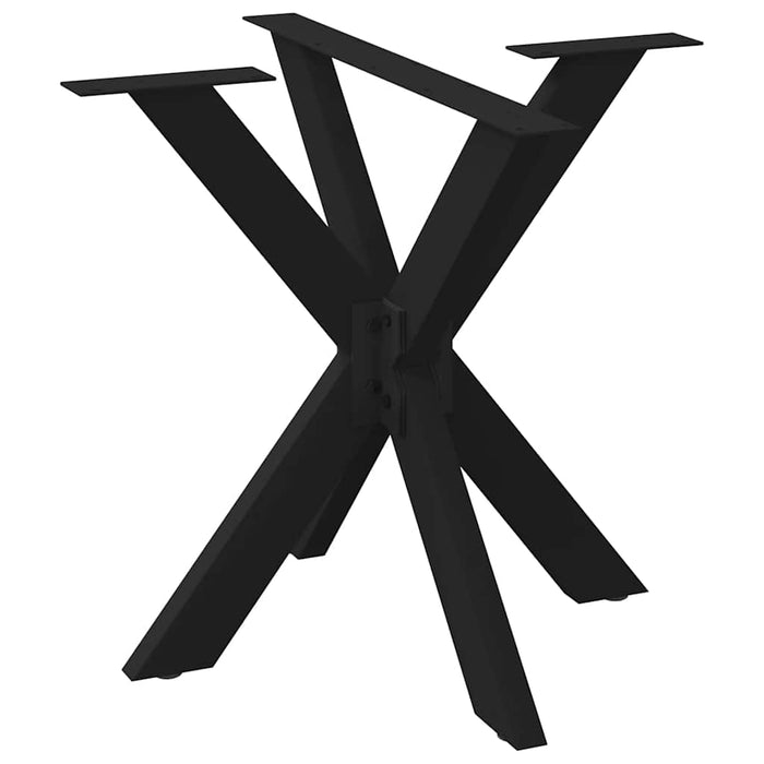 Dining Table Leg Spider Shape Black 85x85x(72-73) cm Steel