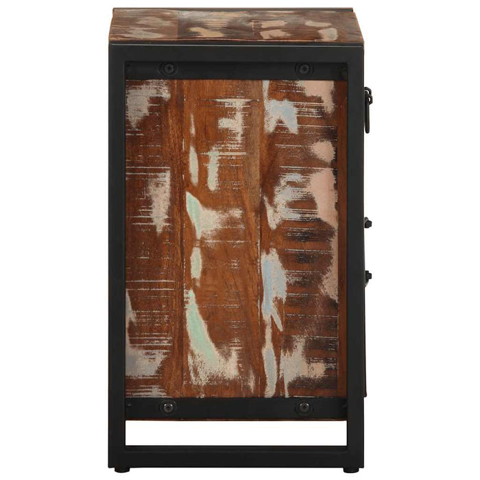 Bedside Cabinet Multicolour 40x30x50 cm Solid Wood Reclaimed