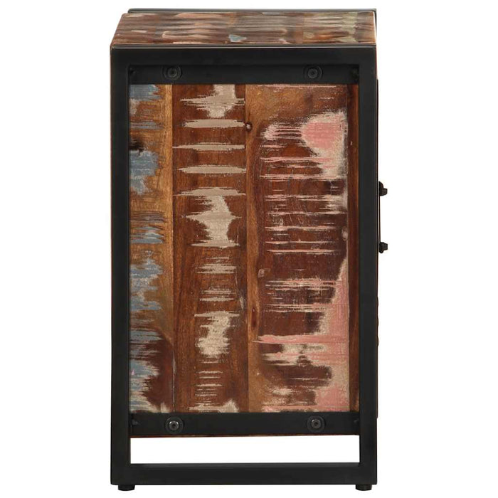 Bedside Cabinet Multicolour 40x30x51 cm Solid Wood Reclaimed