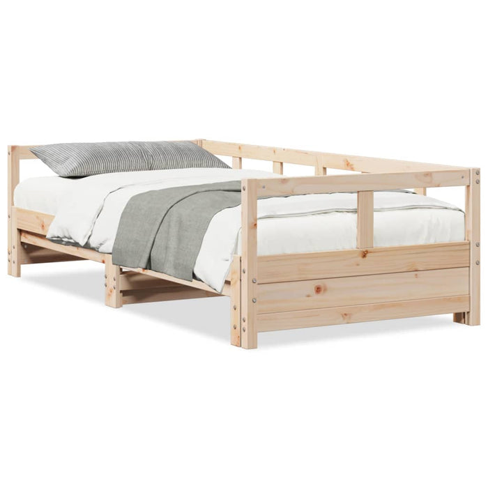 Daybed without Mattress 80x200 cm Solid Wood Pine