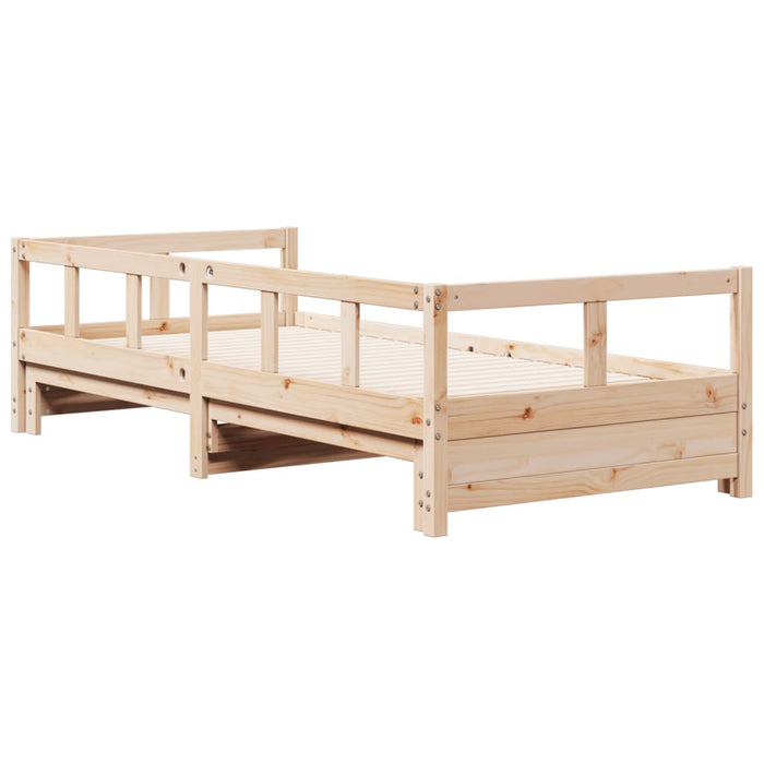 Daybed without Mattress 80x200 cm Solid Wood Pine