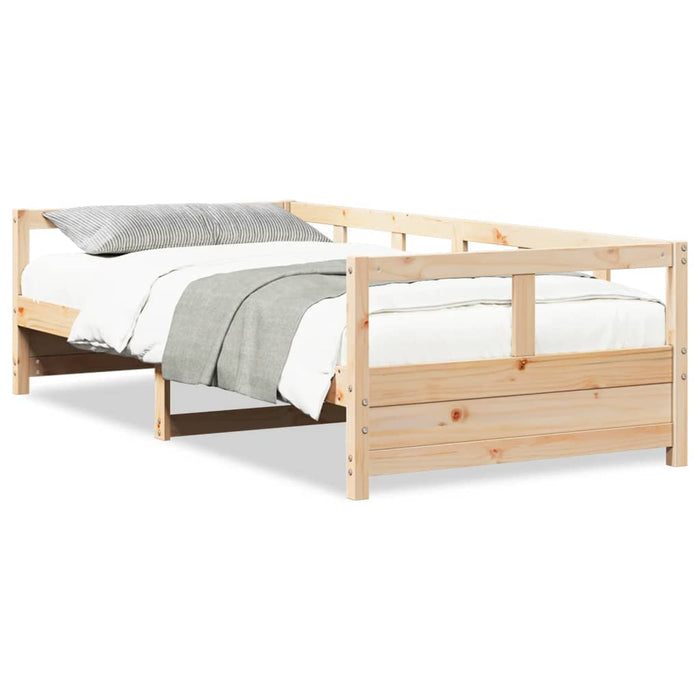 Daybed without Mattress Natural 90x200 cm Solid Wood Pine