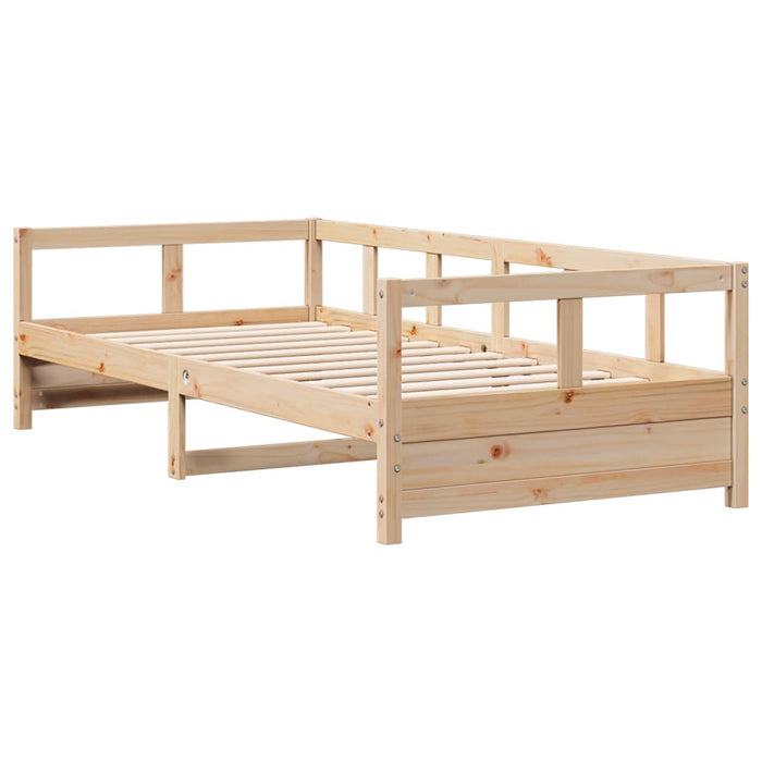 Daybed without Mattress Natural 90x200 cm Solid Wood Pine