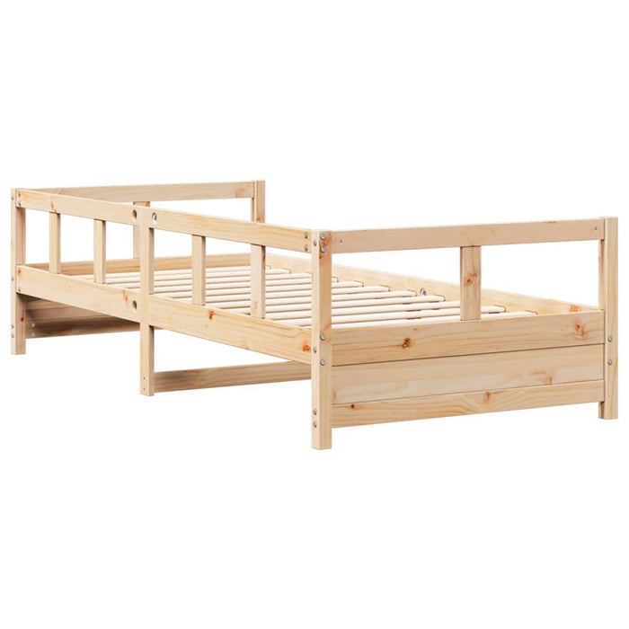 Daybed without Mattress Natural 90x200 cm Solid Wood Pine