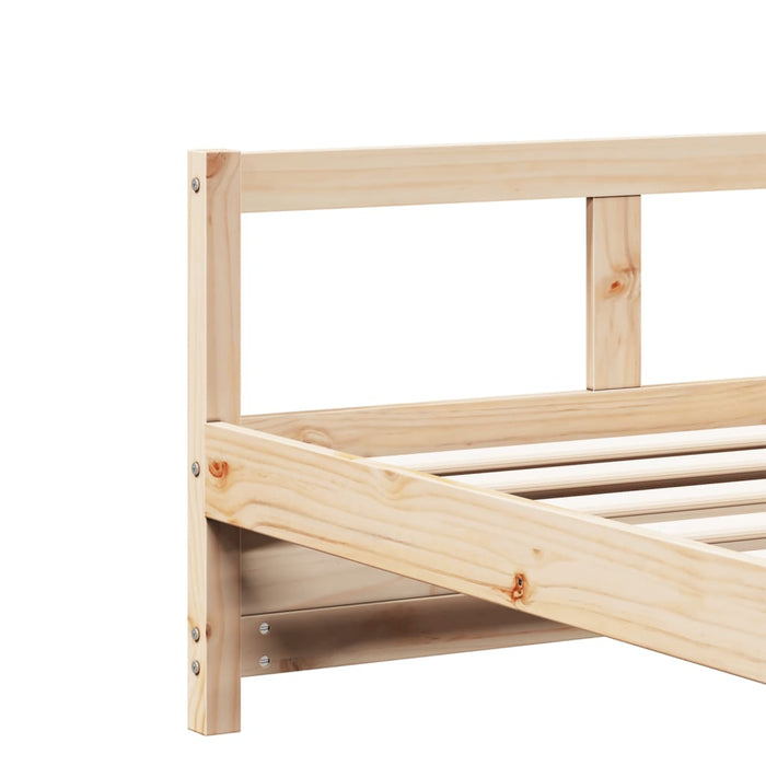 Daybed without Mattress Natural 90x200 cm Solid Wood Pine